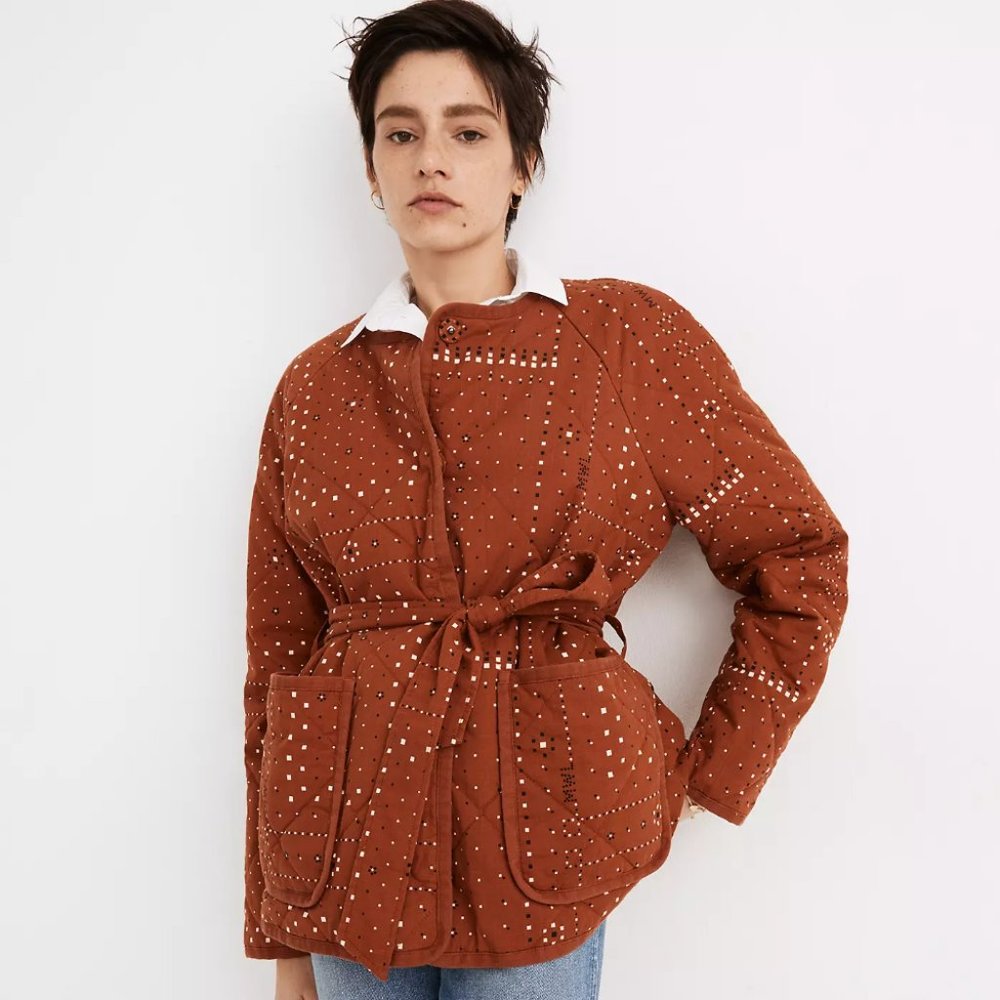 NWT Madewell Quilted Bandana Jacket XS